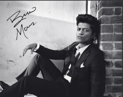 BRUNO MARS SIGNED AUTOGRAPHED REPRINT 8X10 COLOR PHOTO POSTER