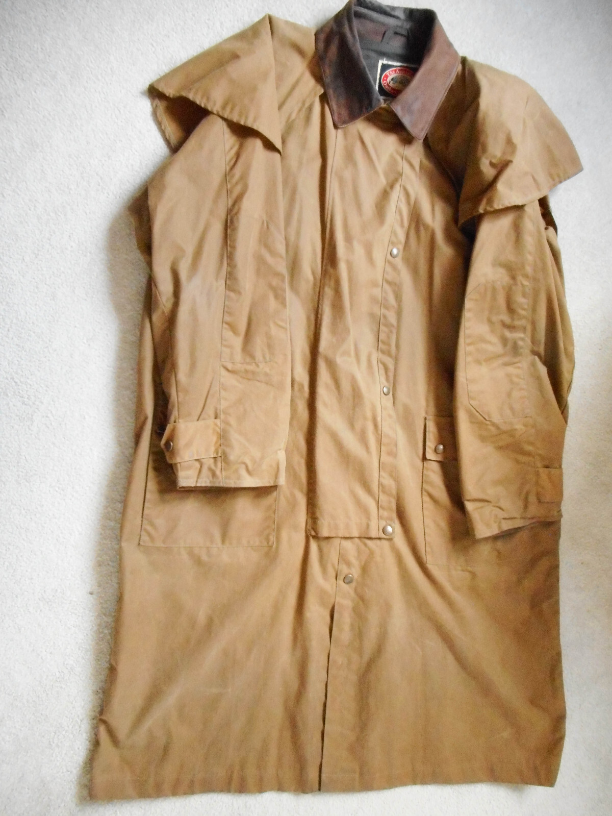 Australian Outback Collection Oilskin Drover Coat Men… Gem