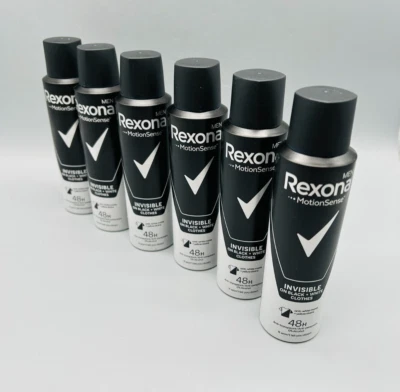 Rexona Men Deospray Invisible Anti-Transpirant Herren 6 x 150 ml 6er Pack NEU