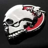 Buckle Totenkopf Im Profil, Chrom, Skull, GüRtelschnalle
