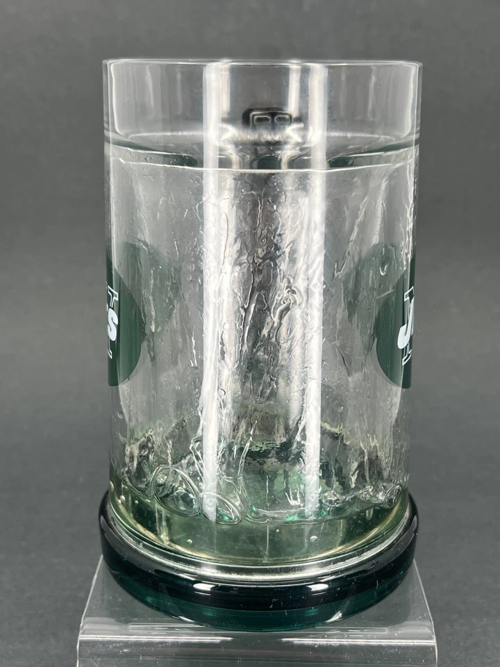 Taza congelador de cristal de la NFL New York Jets 16 oz - Taza de fútbol americano Duck House COMO NUEVA Foto 4 de 4