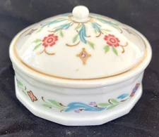 Vintage Porcelain Trinket Box Japan Prestige Place Venetian Collection Round