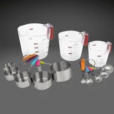 ELITRA HOME Measuring Cups and Spoons Set 13 Piece, Stainless Steel