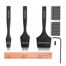 Removable Circle Leather Hole Punch Lacing Stitching Professional Working Han...