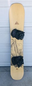 Jeremy Jones Carbon Flagship 163cm Wide Snowboard W/ Flow Flite Bindings Size XL