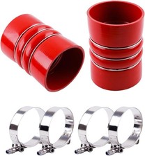 Silicone Charge Air Cooler Hump Hose Boot Set 3 X 6 With T Bolt Clamp Red 2 Silicone Charge Air Cooler Hump Hose Boot Set 3 X 6 With T Bolt Clamp Red 2