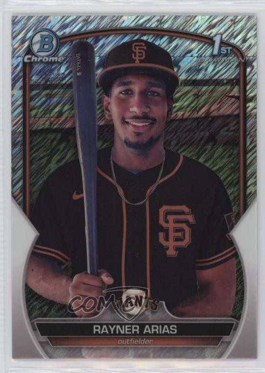 2023 Bowman Chrome Prospects Shimmer Refractor Rayner Arias #BCP-222 c7z