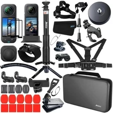 Accessories Kit for Insta360 X5 / X4 Camera Mount Bundle with Magnetic Mount Car