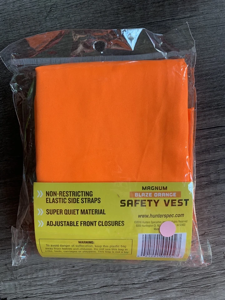 Hunter's Specialties Magnum Safety Vest Blaze Orange - Image 2 of 3