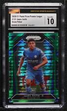 2020 Prizm Premier League European H2 Green Pulsar James Justin #131 CSG 10 0jo3