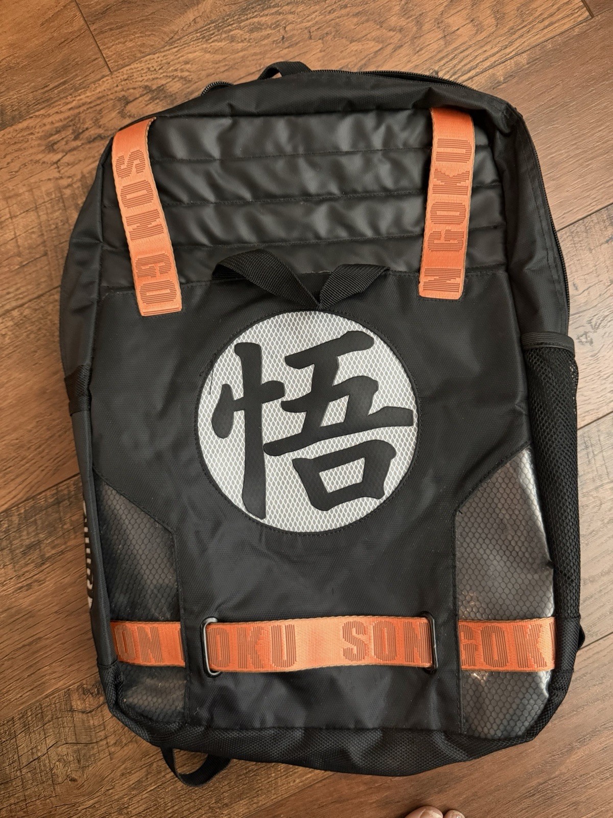 Dragon Ball Z Son Goku's Symbol Built-Up Backpack Toei Anime Travel School EUC