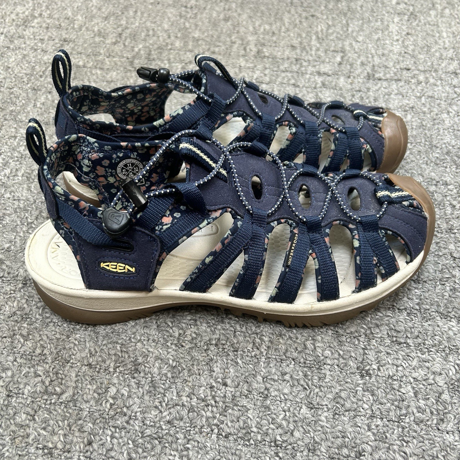 Sandali casual blu Keen Whisper sportivi con cinturino da donna taglia 11 1025039