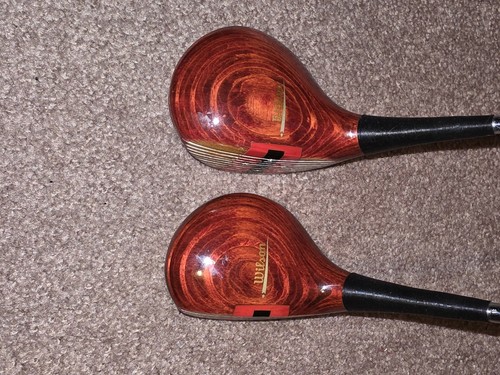 Wilson Sam Snead Blue Ridge Strata Bloc Maple Wood Mens 1 & 3 Wood RH Golf Clubs - Picture 7 of 8