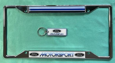 Ford Motorsport License Plate Frame & Key Ring