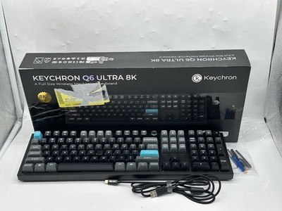 Keychron Q6 Ultra 8K Swappable RGB Backlight Banana Switch Knob Version - Black