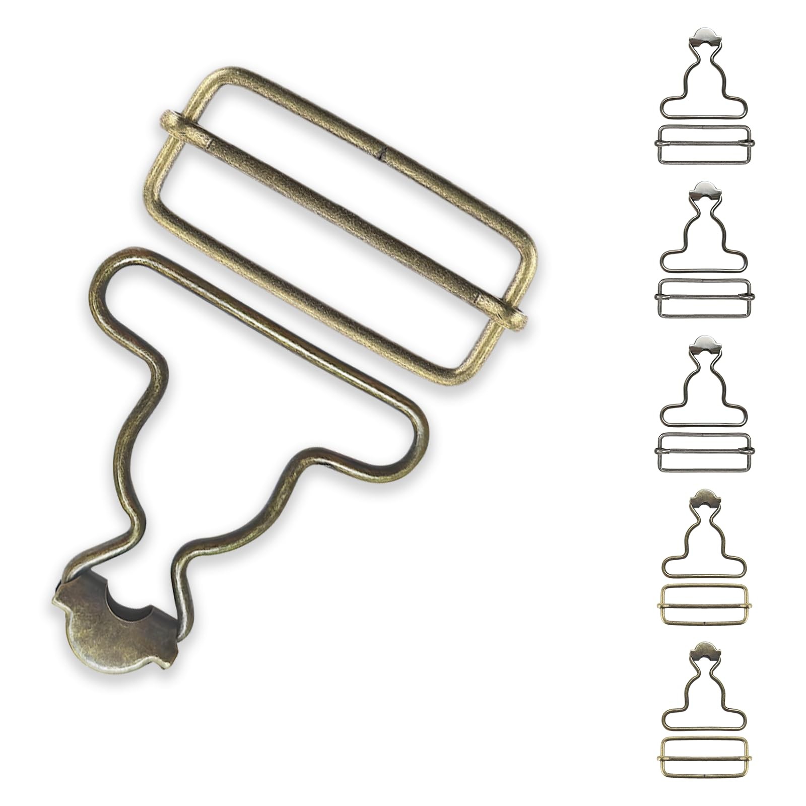 Hebillas de repuesto para monos de colores variados, de metal ajustable