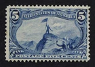 CKStamps: US Stamps Collection Scott#288 5c Mint H OG Lightly Gum Bend
