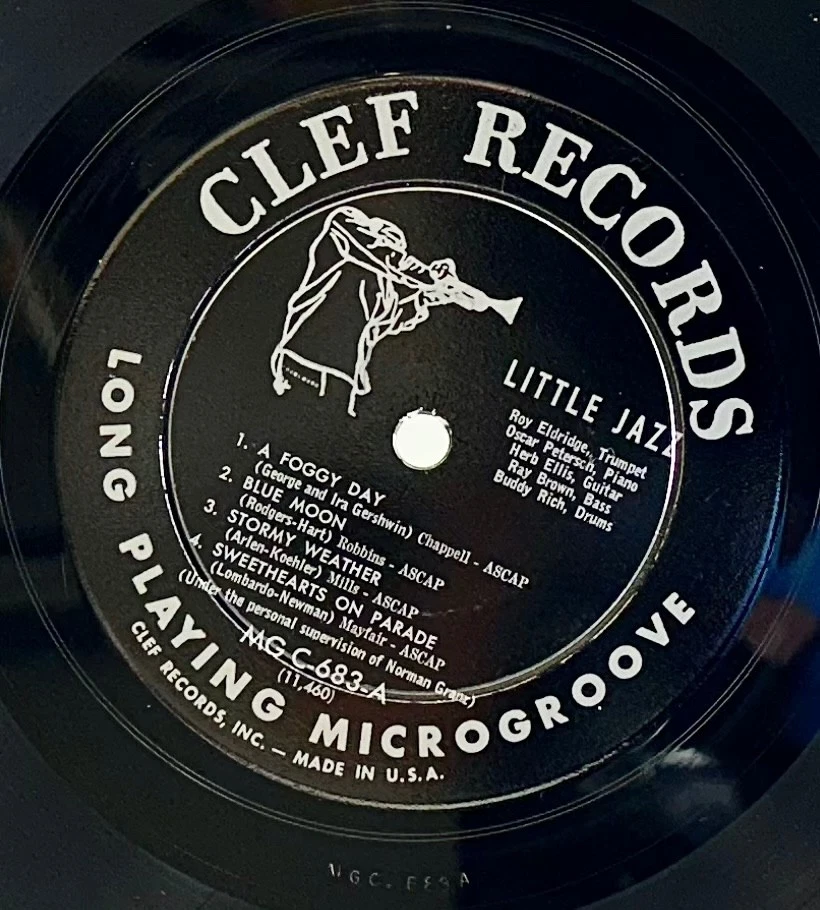LP: Roy Eldridge, Little Jazz, Clef, MG C-683, 1954, Bop Foto 3 de 4