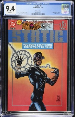 Static #1 (Platinum Edition)   CGC 9.4 (Milestone/DC, 6/1993)