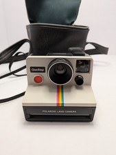 Vintage Polaroid One Step Rainbow Instant Land Camera w/Strap UNTESTED