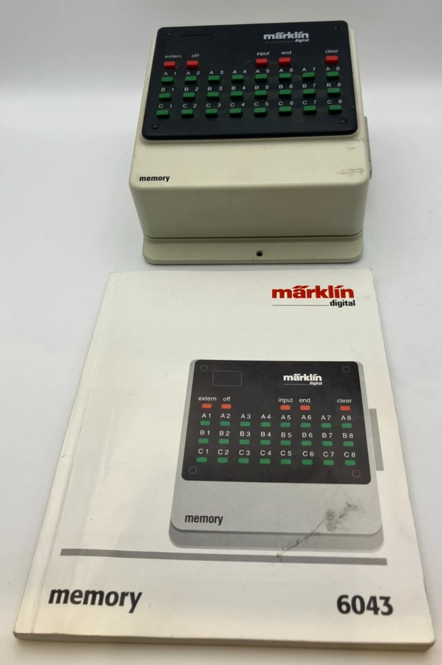 Märklin H0 6043 Memory Fahrstraßen Stellpult Digital Steuergerät #K263