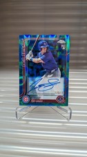 2025 Topps Chrome - Rookie Autographs Matt Shaw Blue RayWave Refractor /150