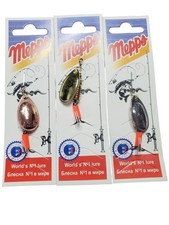 3× AGLIA SPINNERS SIZE 3 TROUT SALMON PIKE LURES
