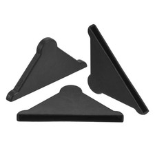 20Set Corner Protectors 3x50mm Plastic Triangle Corner Guards Cushion Black