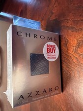 Azzaro Chrome EDT Spray 1.69 oz for Men New In Box With Free Gift-