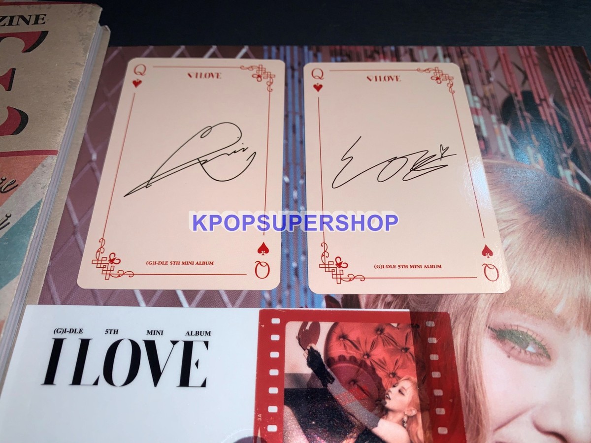 G)I-DLE 5th Mini Album I LOVE CD Soyeon Minnie Photocards Rare ACT