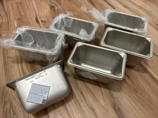 Vollrath 30942 Super Pan V S/S 1/9 Size x 4" D Food Pan CASE OF 6  USA - NWOB