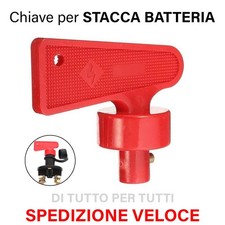 CHIAVE PER STACCABATTERIA STACCA BATTERIA 12V NAUTICA CAMPER AUTO RICAMBIO