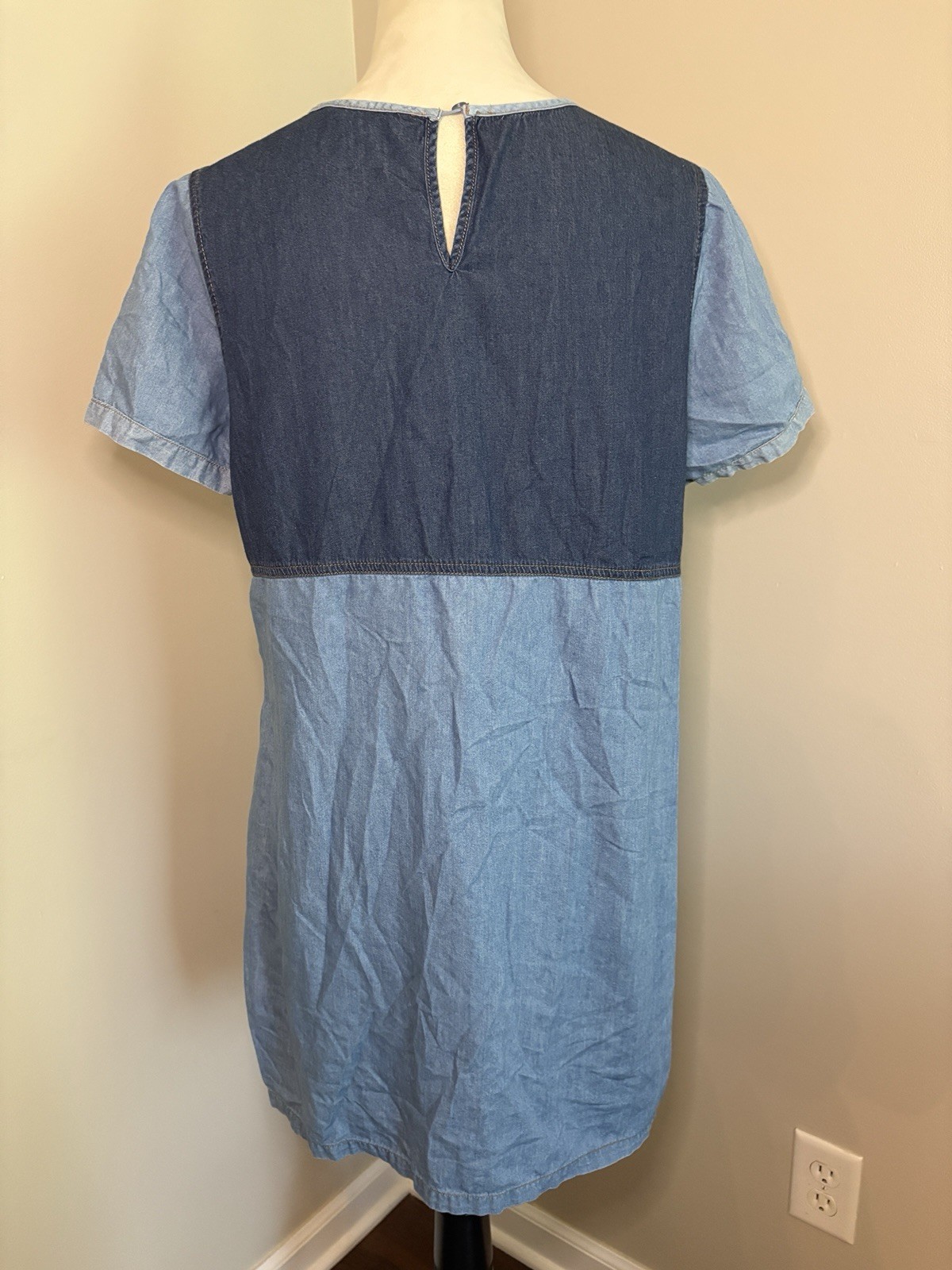 Given Kale Women’s Patchwork Denim Like Chambray … - image 4