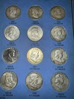 Franklin Half Dollar Set – 35 Coins – 1948–1963 P/D/S - Includes Key And UNC