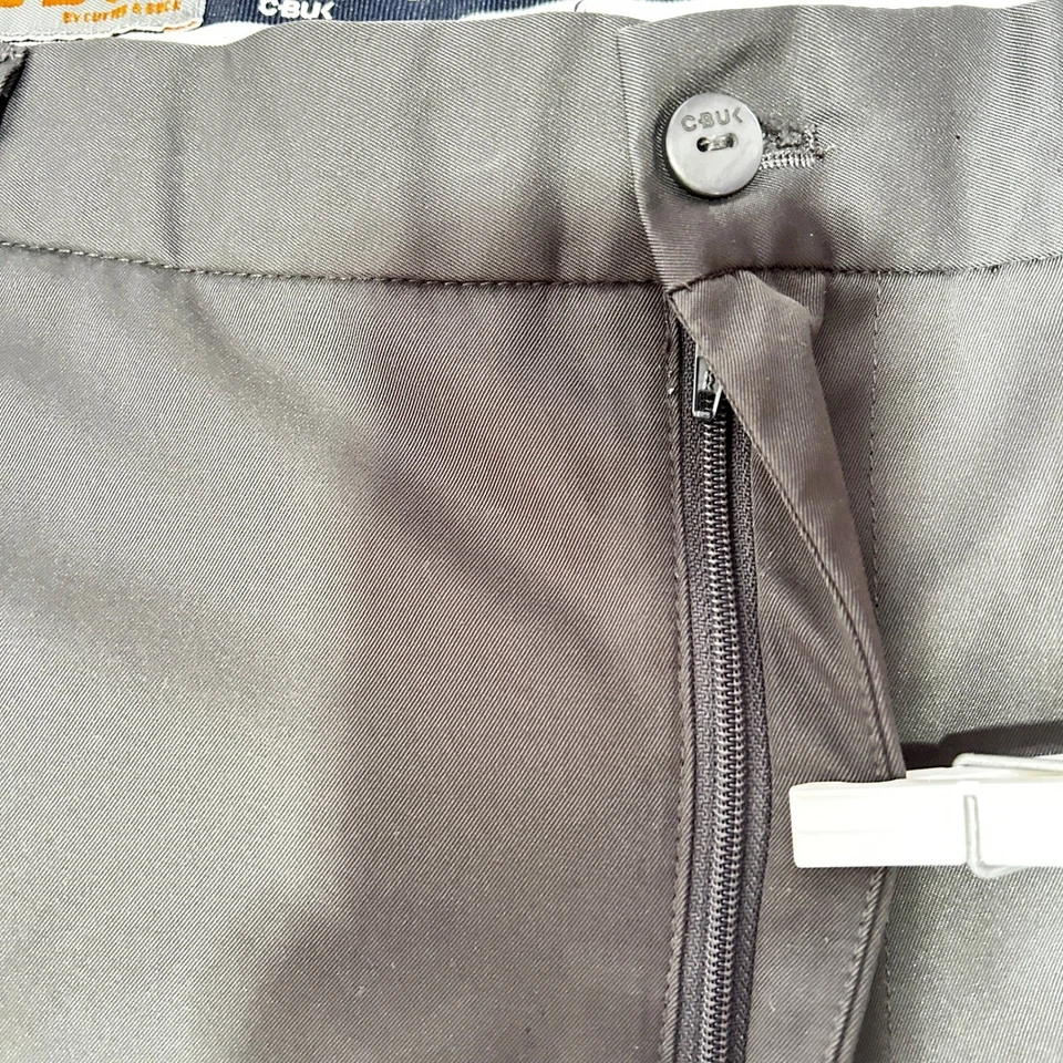 CC-BUK Cutter Buck Golf Shorts Flat Front Lightweight Charcoal Gray Mens Size 40 - Image 4 of 4