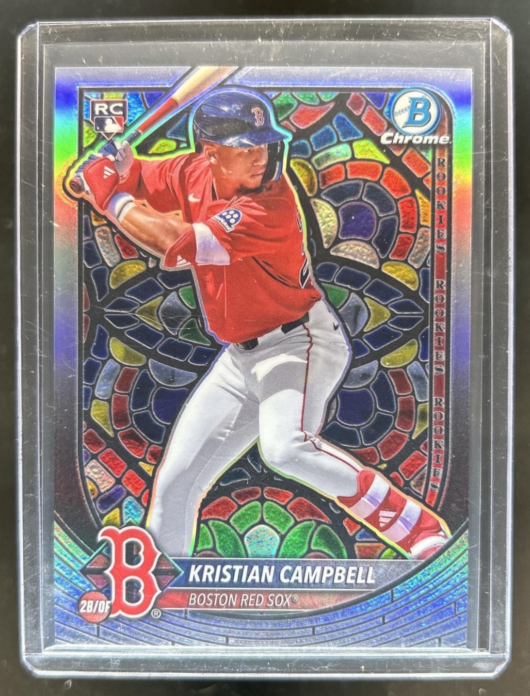 2025 Bowman Chrome Kristian Campbell Etched In Glass Variation RC #58 Red Sox