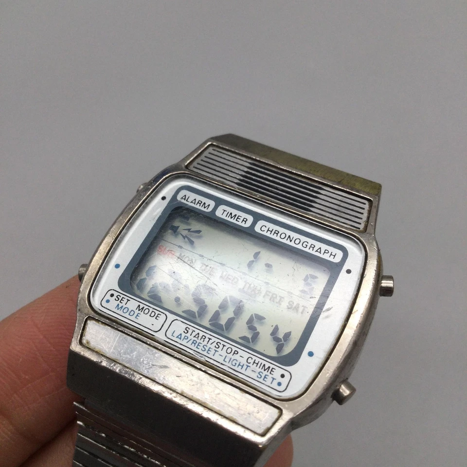 Reloj Digital Texas Instruments De Colección Para Hombre 34mm Alarma Cronógrafo Batería Nueva Foto 4 de 4