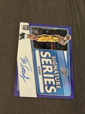 2020-21 Panini Donruss Optic Signature Series Purple Prizm #SS-TJL TJ LEAF Auto