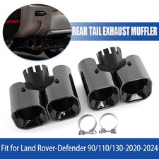 Fits 2020-25 Land Rover Defender 90 110 130 Rear Tail Exhaust Muffler Tip Pipes