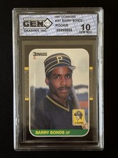 1987 Donruss Barry Bonds RC! Hall of Famer & Vintage! GEM GRADING 10 GEM MINT