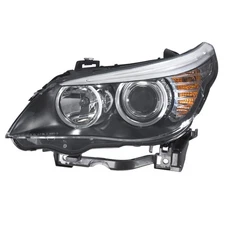 LABLT Headlight Headlamp Assembly Halogen For 2008-2010 BMW 528i Left Side Black