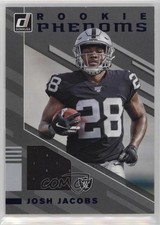 2019 Panini Donruss Rookie Phenom Jerseys Blue Josh Jacobs #RPJ-8 07x4