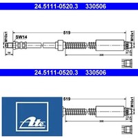2X Bremsschlauch ATE 24.5111-0520.3 2 BremsschläUche Rechts Links Vorne