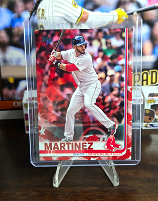 Topps 2019 Series 1 J.D. Martinez Red Sox #77 Independence Day /76