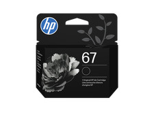 HP 67 Black Original Ink Cartridge, ~120 pages, 3YM56AN#140