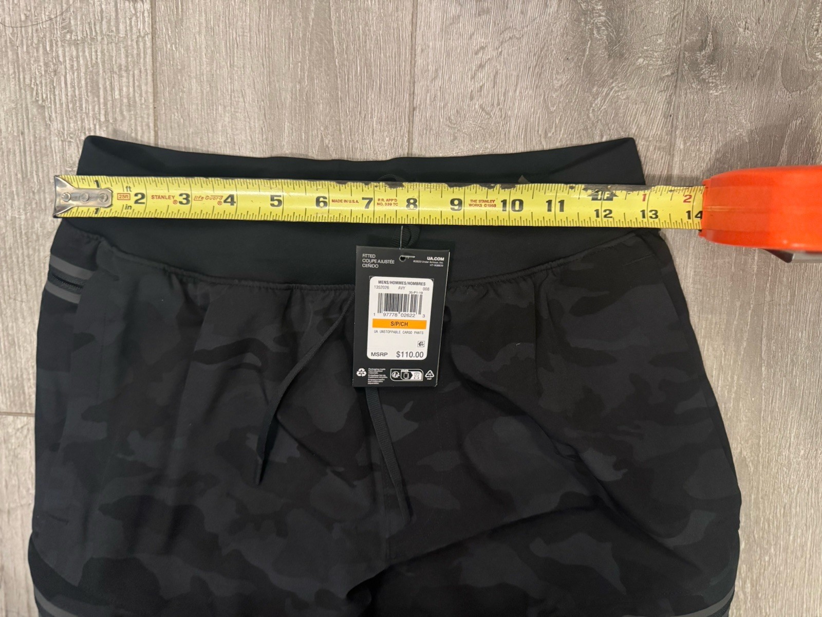 Under Armour Unstoppable Cargo Pants Men's Small Black Camo Jogger Tapered NWT thumbnail 10