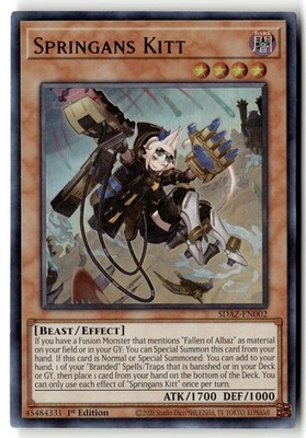 Springans Kitt SDAZ-EN002 Ultra Rare Structure Deck: Albaz Strike Yu-Gi-Oh LP
