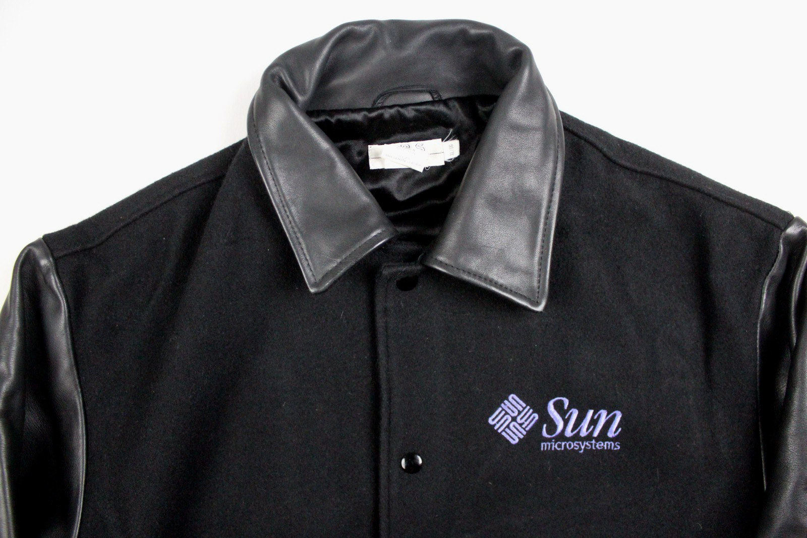 Vintage Sun Microsystems Java Wool Leather Varsit… - image 3
