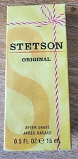 STETSON Original by Coty After Shave .5 oz  (15 ml ) Free Shipping New