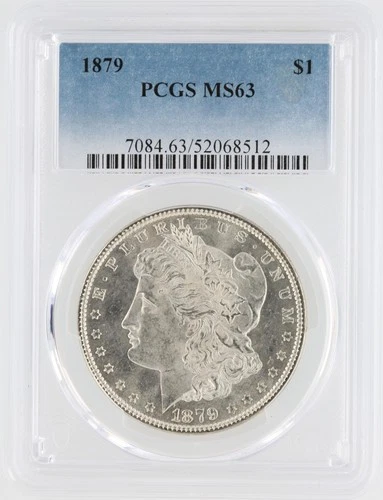 1879 Morgan Silver Dollar PCGS MS63 S$1 Philadelphia Minted No Reserve